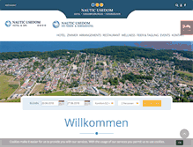 Tablet Screenshot of hotel-nautic.de